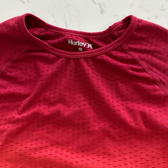 Hurley Seamless Workout Top Crop Long Sleeve Perforated - Picture 8 of 9